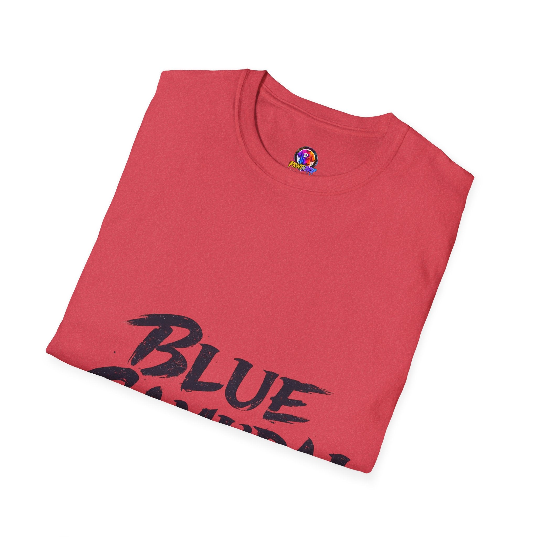 Japan Blue Samurai T-Shirt — Bold Brushstroke Graphic Tee