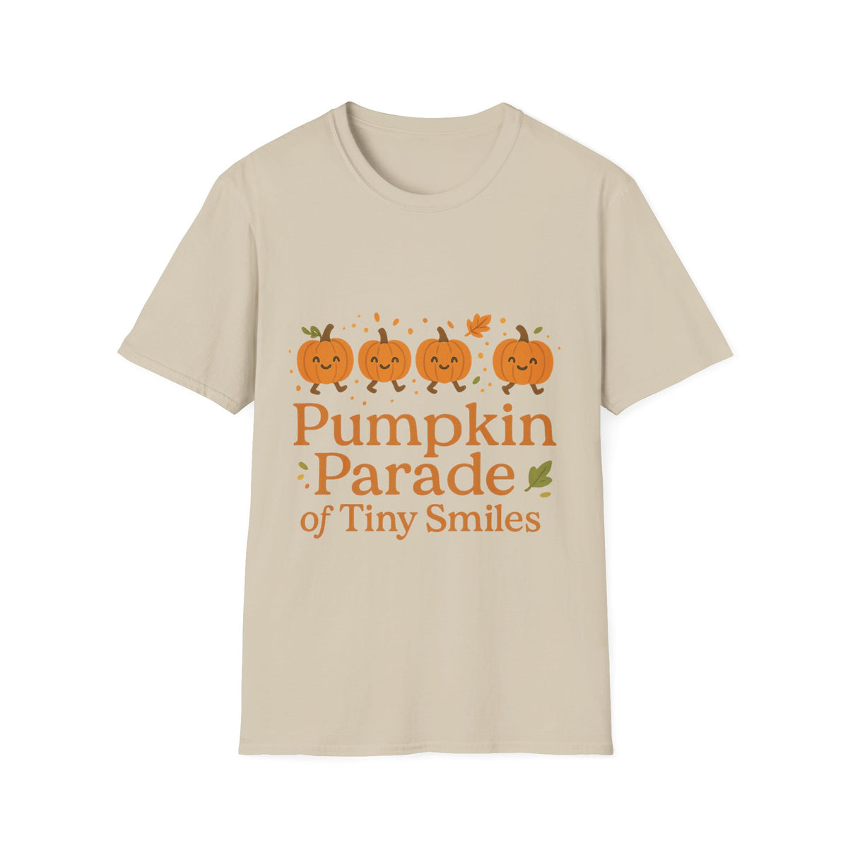 "Pumpkin Parade" Tiny Smiles Tee | Cute Fall Autumn Graphic T-Shirt - Trending Now - September 2026