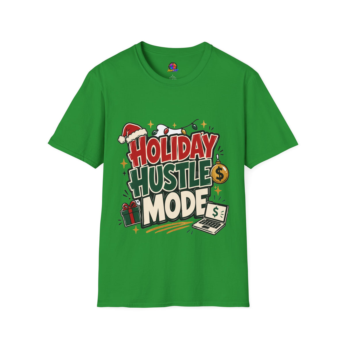 Holiday Hustle Mode T-Shirt — Funny Christmas Graphic Tee