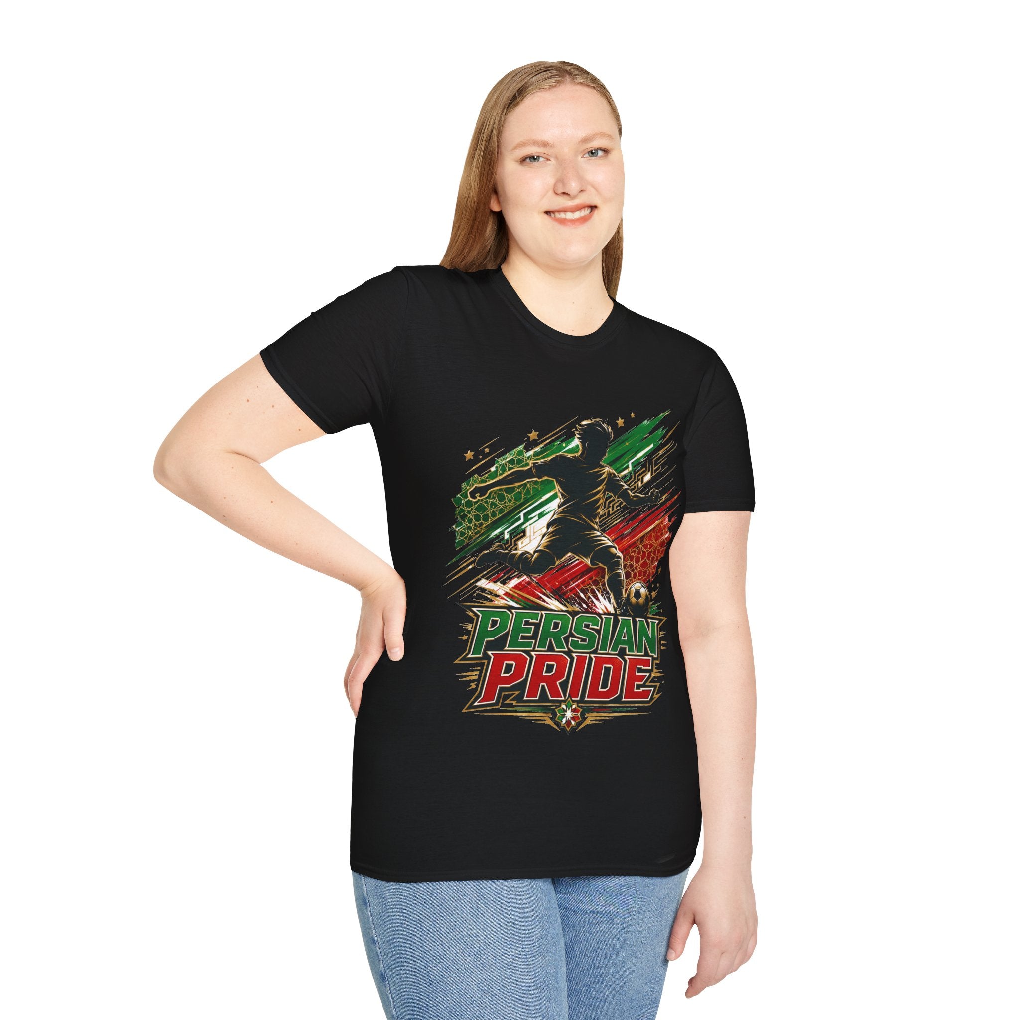 Iran Persian Pride Soccer Tee — Iranian Football Fan T-Shirt