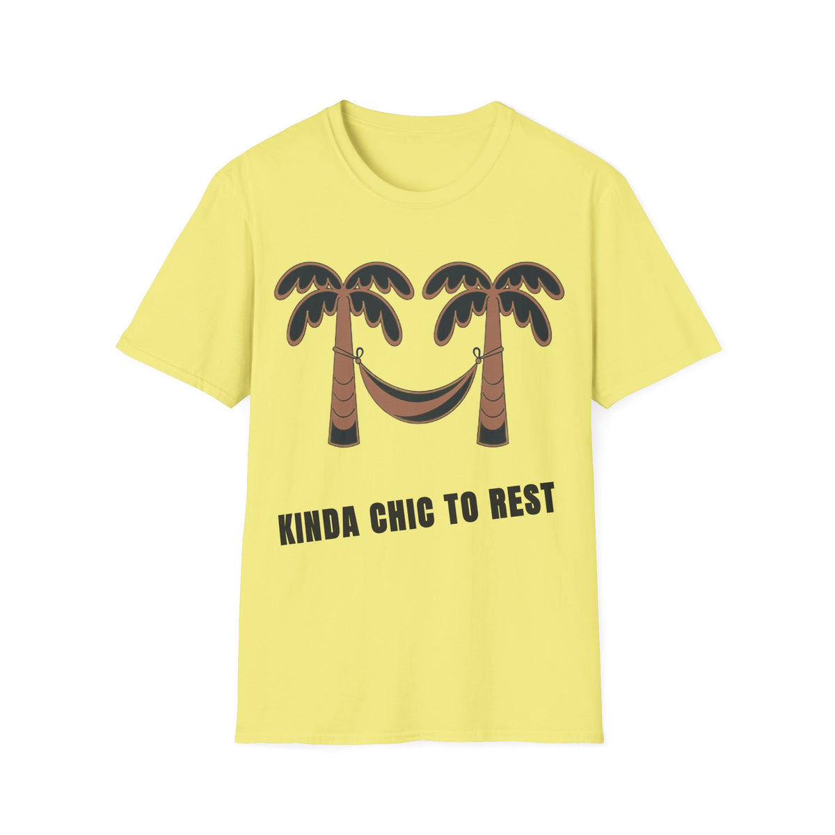 Palm Trees & Hammock T-Shirt — "Kinda Chic to Rest" Tropical Relaxed Tee - Trending Now - September 2026