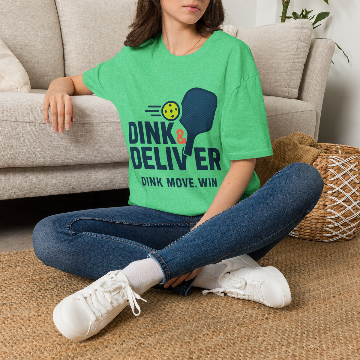 Pickleball Player T‑Shirt — 'Dink. Drive. Deliver.' Graphic Tee for Pickleball Fans - Trending Now - August 2026