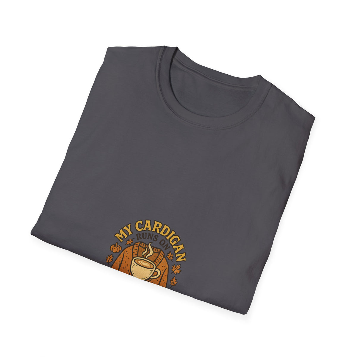 Pumpkin Spice Crewneck T-Shirt — 'My Cardigan Smells Like Pumpkin Spice' Fall Graphic Tee - Trending Now - October 2026