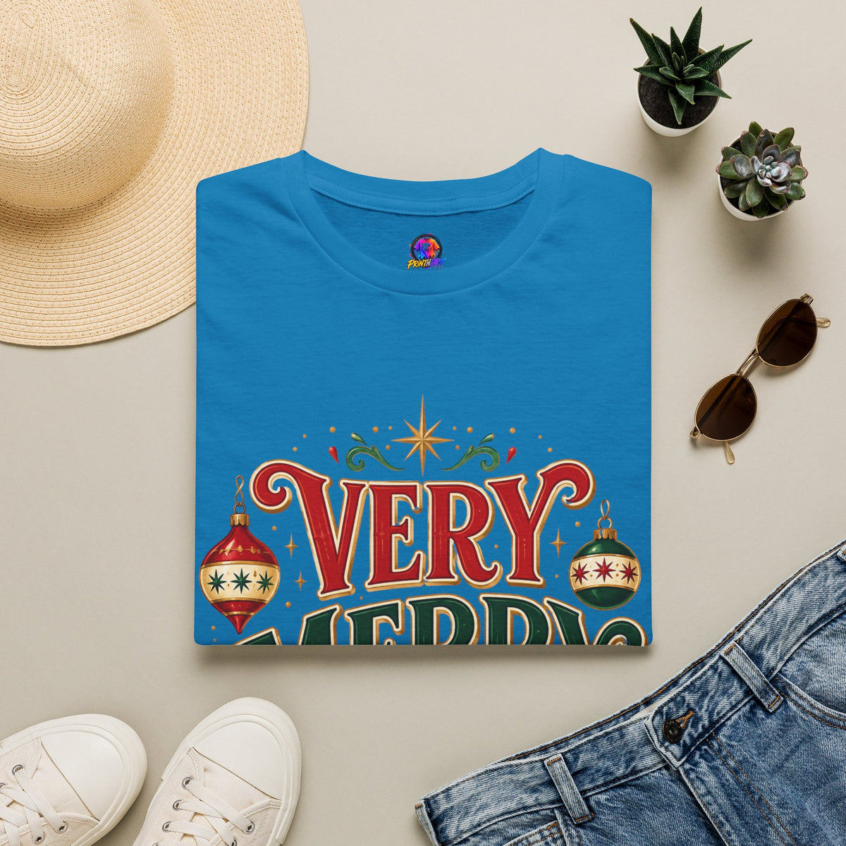 Very Merry Club T-Shirt — Festive Christmas Holiday Tee