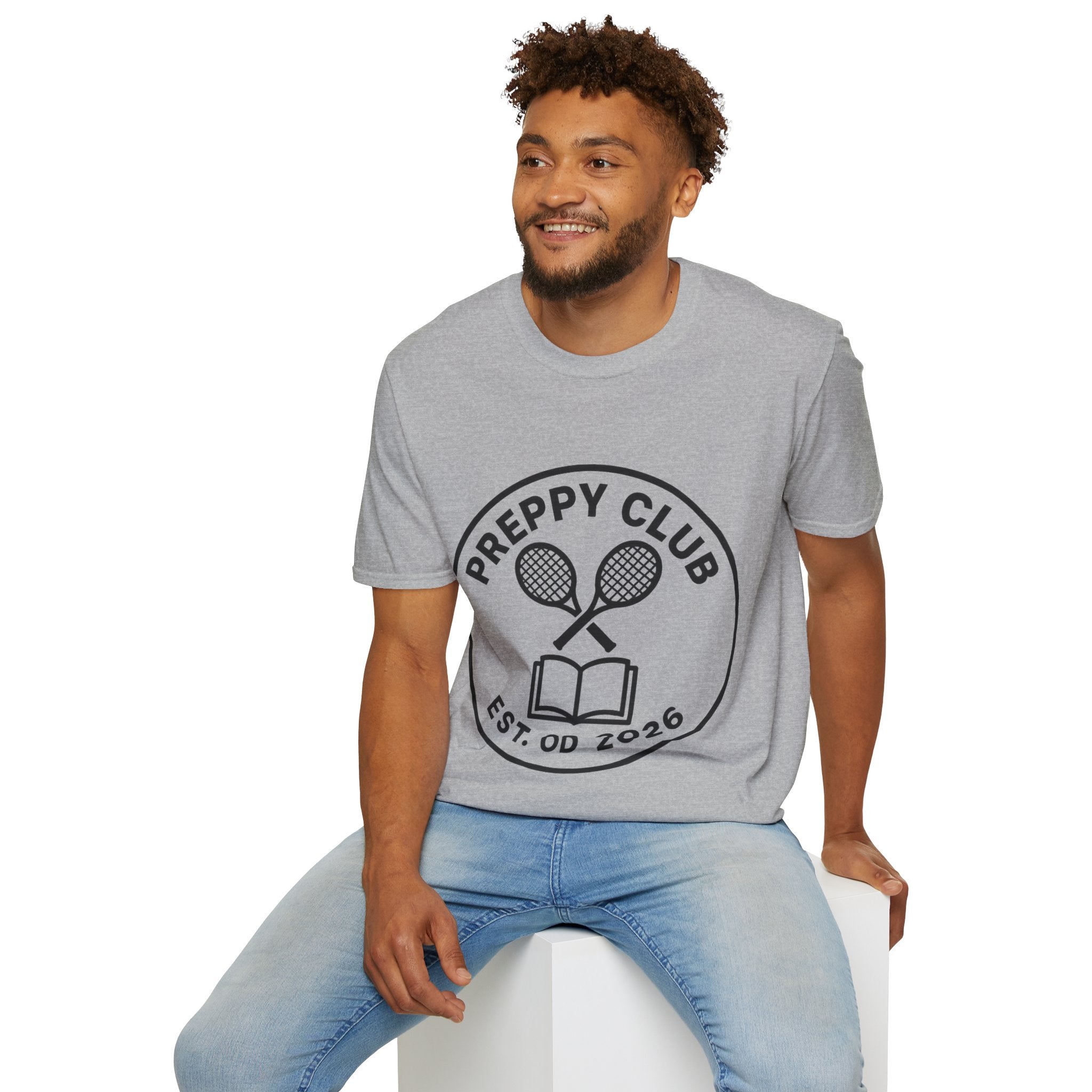 Preppy Club Tennis T‑Shirt — 'Preppy Club' Logo Tee (Est. 2026) - Trending Now - August 2026 Trends - Everyday Sporty T-shirt