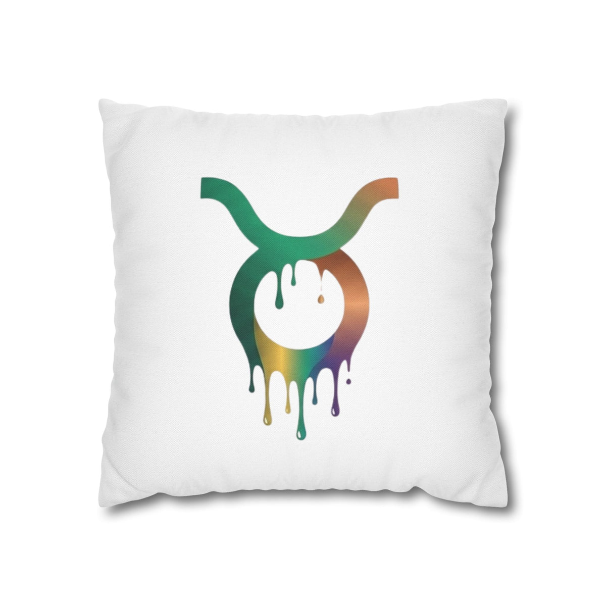 Taurus Drip Decorative Pillowcase — Zodiac Throw Pillow Cover