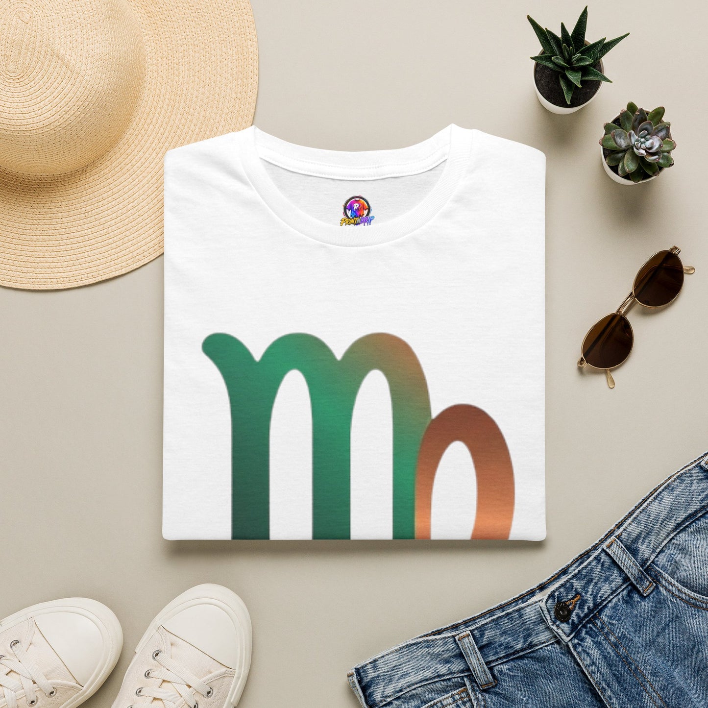 Virgo Zodiac Drip T-Shirt — Colorful Virgo Sign Astrology Tee