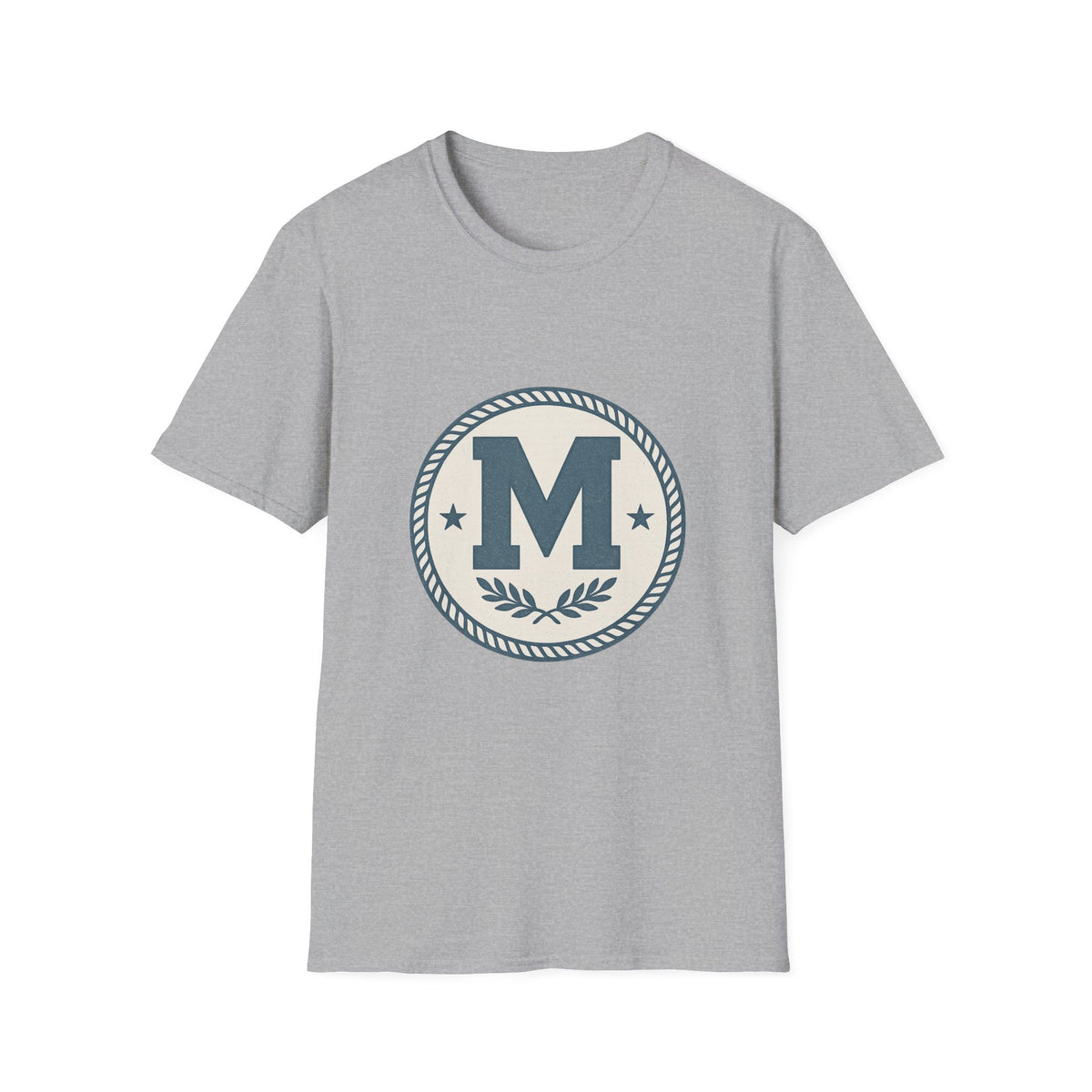 Monogram M Crest T‑Shirt — Vintage Initial Logo Tee - Trending Now - August 2026
