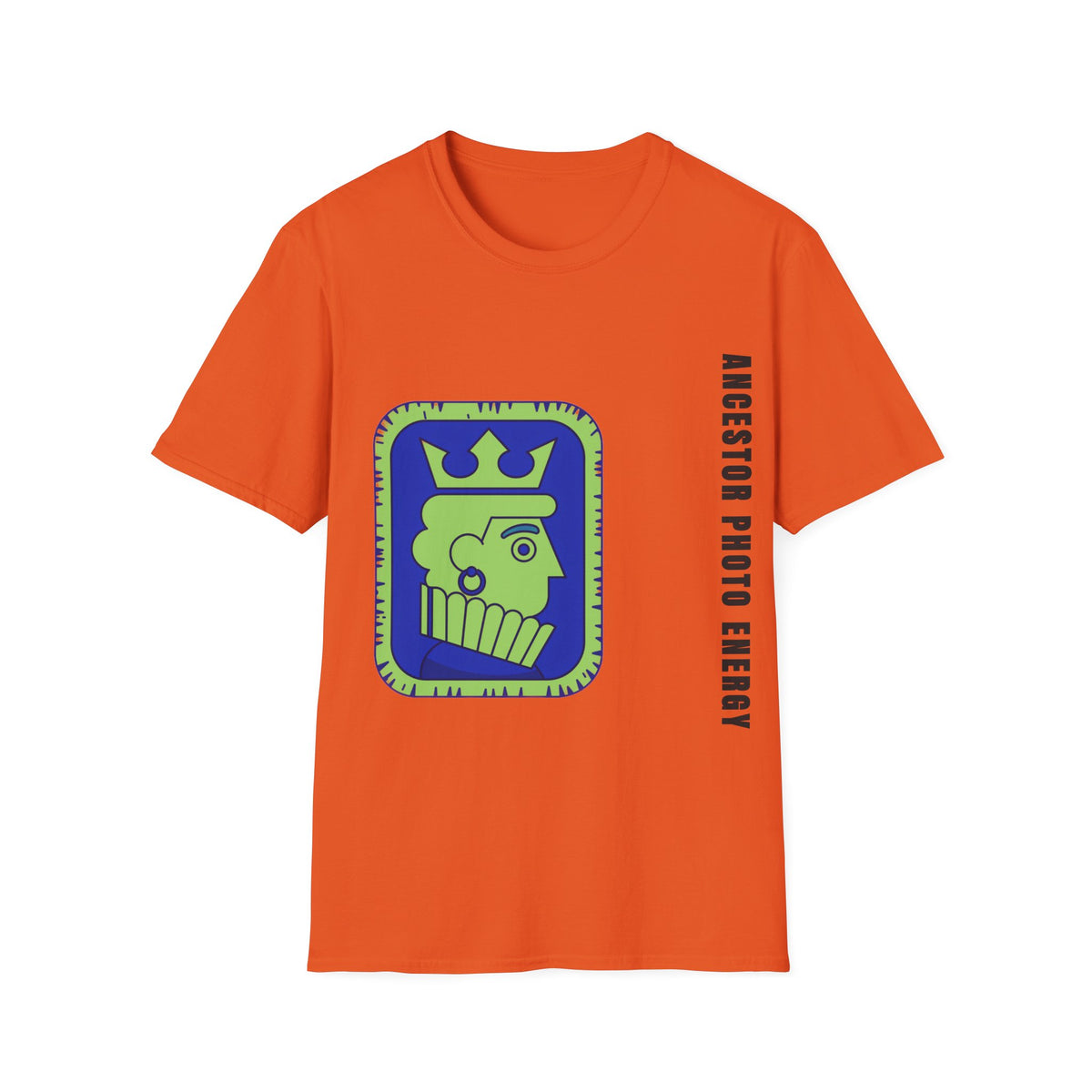 King Checkerboard Graphic T‑Shirt — Bold Green & Blue Chess King Design - Trending Now - September 2026