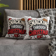 Snacking Through Christmas Pillowcase Modern Day Christmas