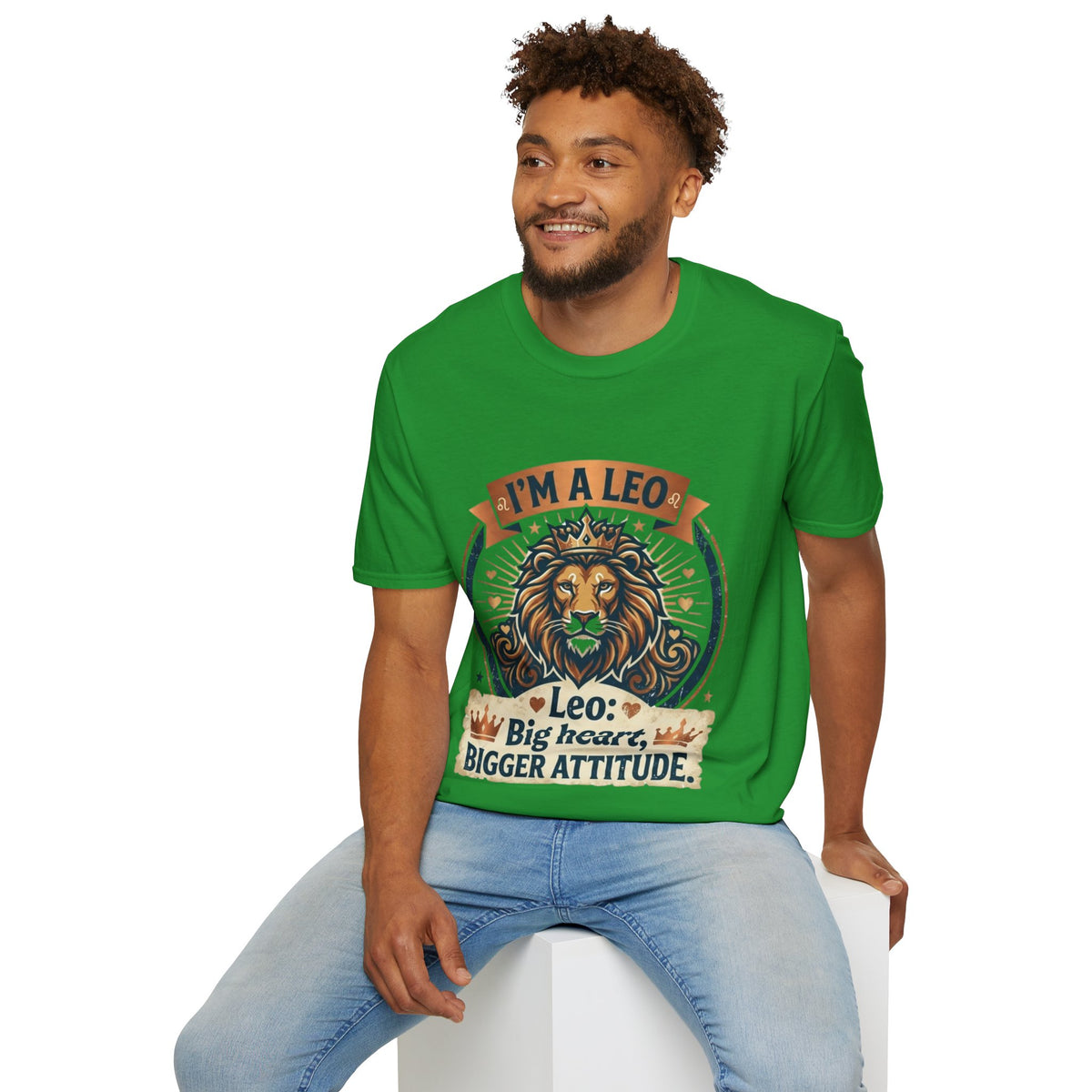 Leo Zodiac T-Shirt — "I’m a Leo: Big Heart, Bigger Attitude"