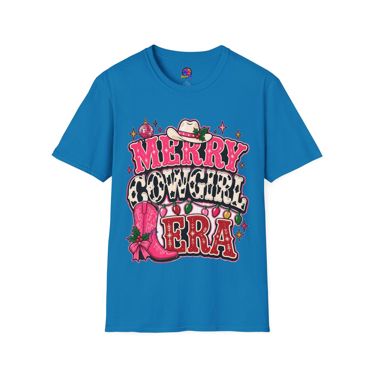 Merry Cowgirl Christmas T-Shirt