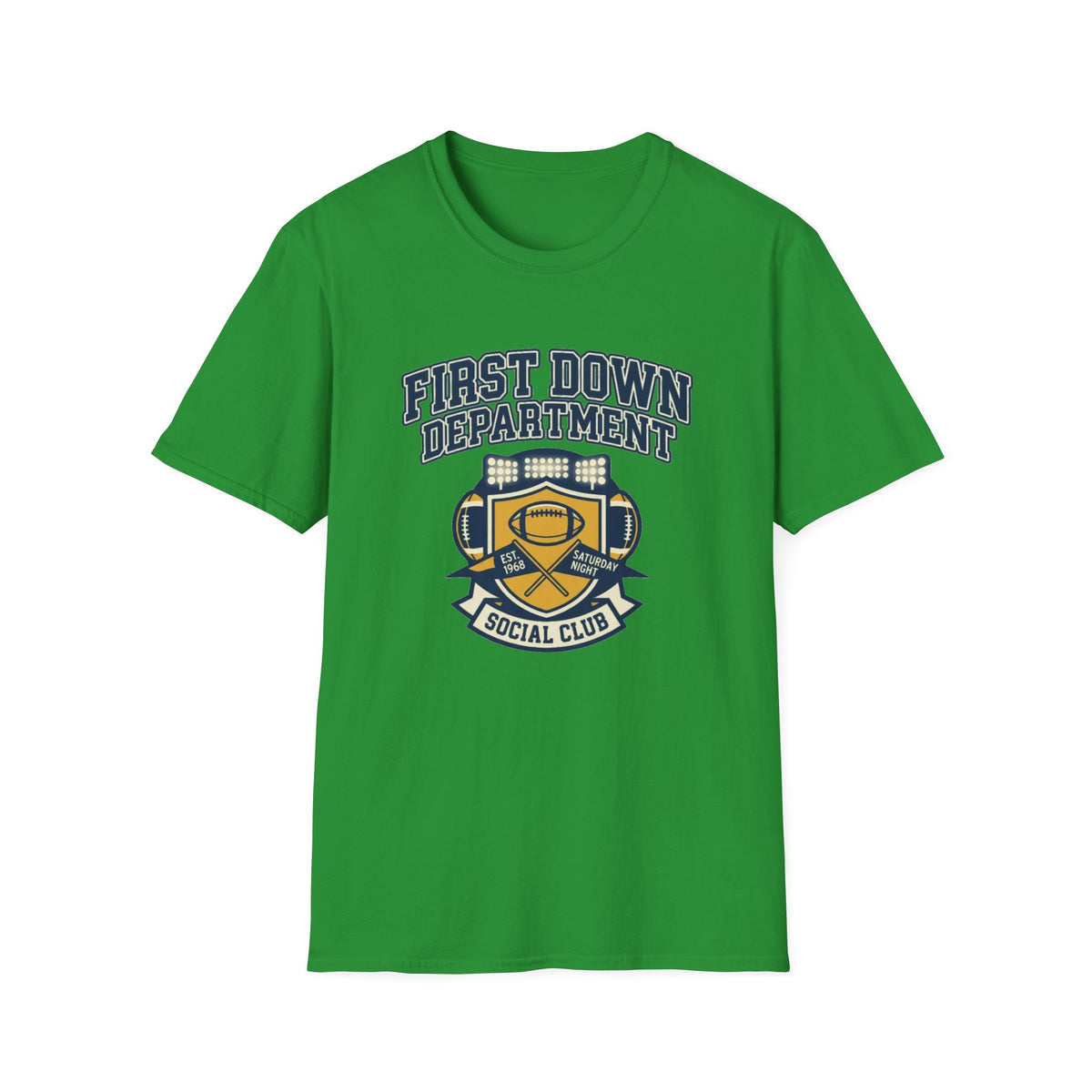 First Down Department Football Crewneck T-Shirt - Trending Now - August 2026