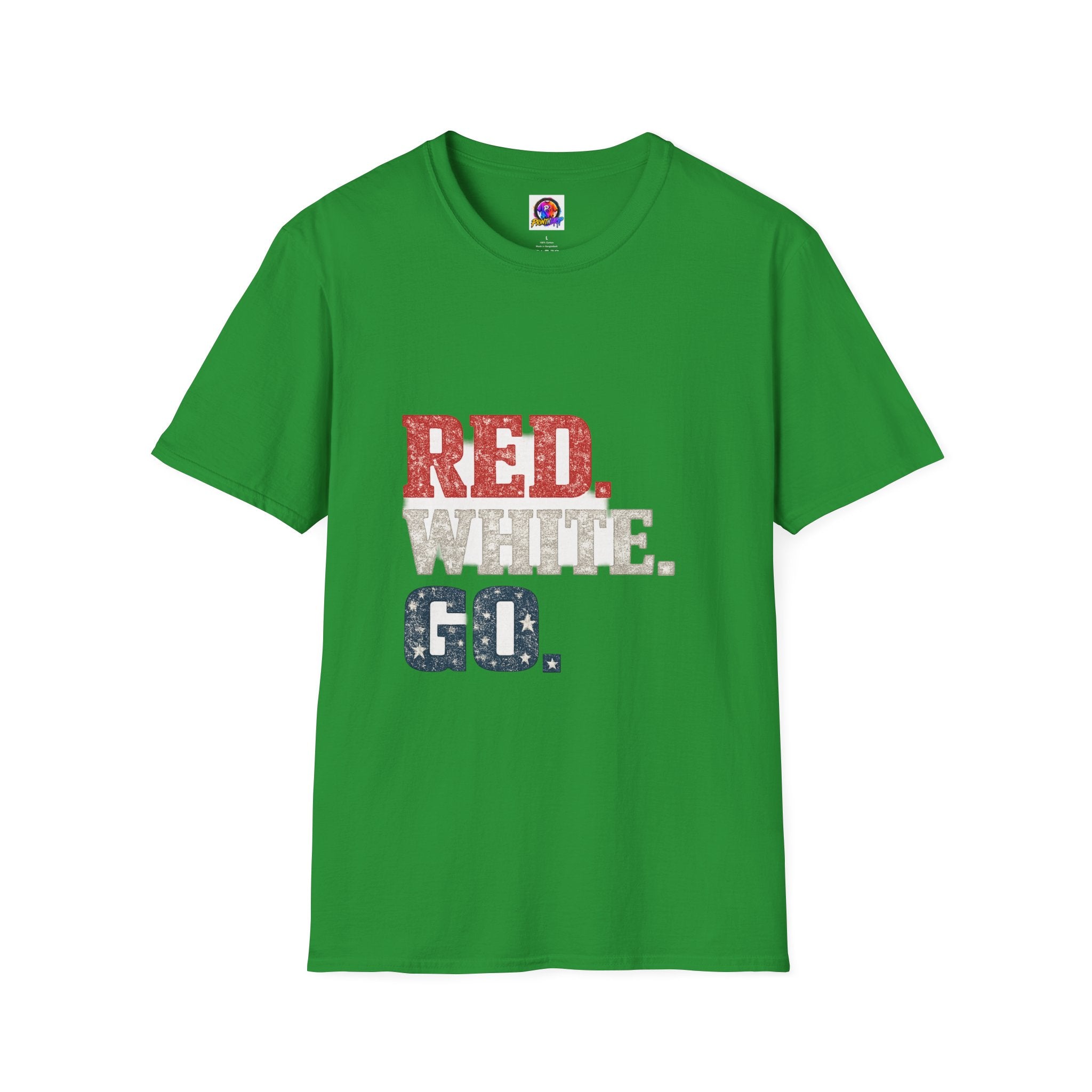 USA Patriotic 'Red. White. Go.' T-Shirt — 4th of July Independence Day Tee