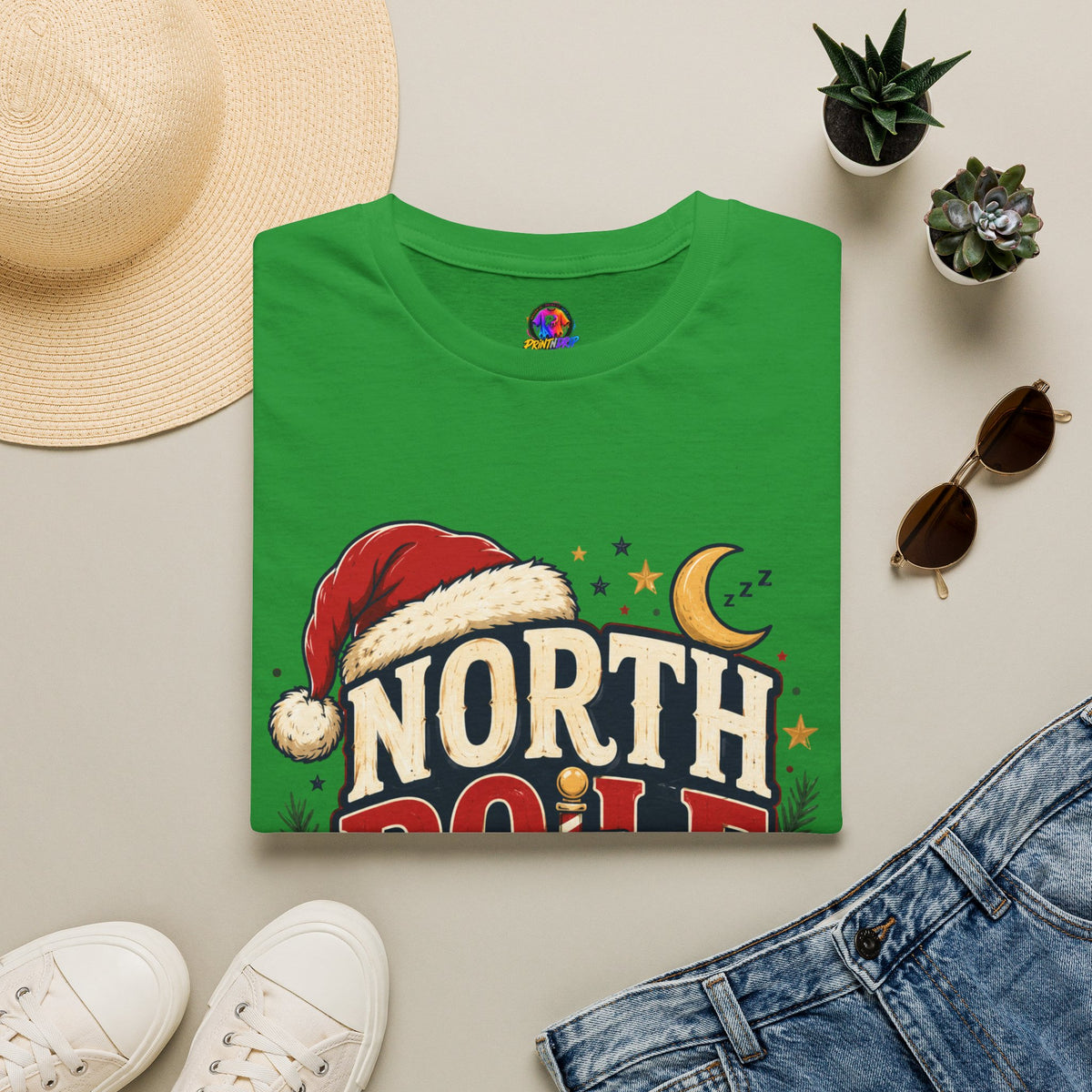 North Pole Nap Team T-Shirt — Funny Christmas Sleepy Holiday Tee
