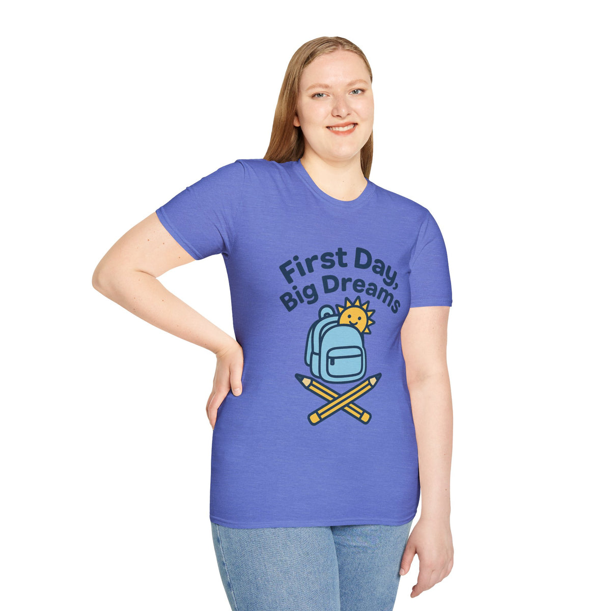 First Day Big Dreams T-Shirt — Cute Backpack & Pencil Back-to-School Tee - Trending Now - August 2026