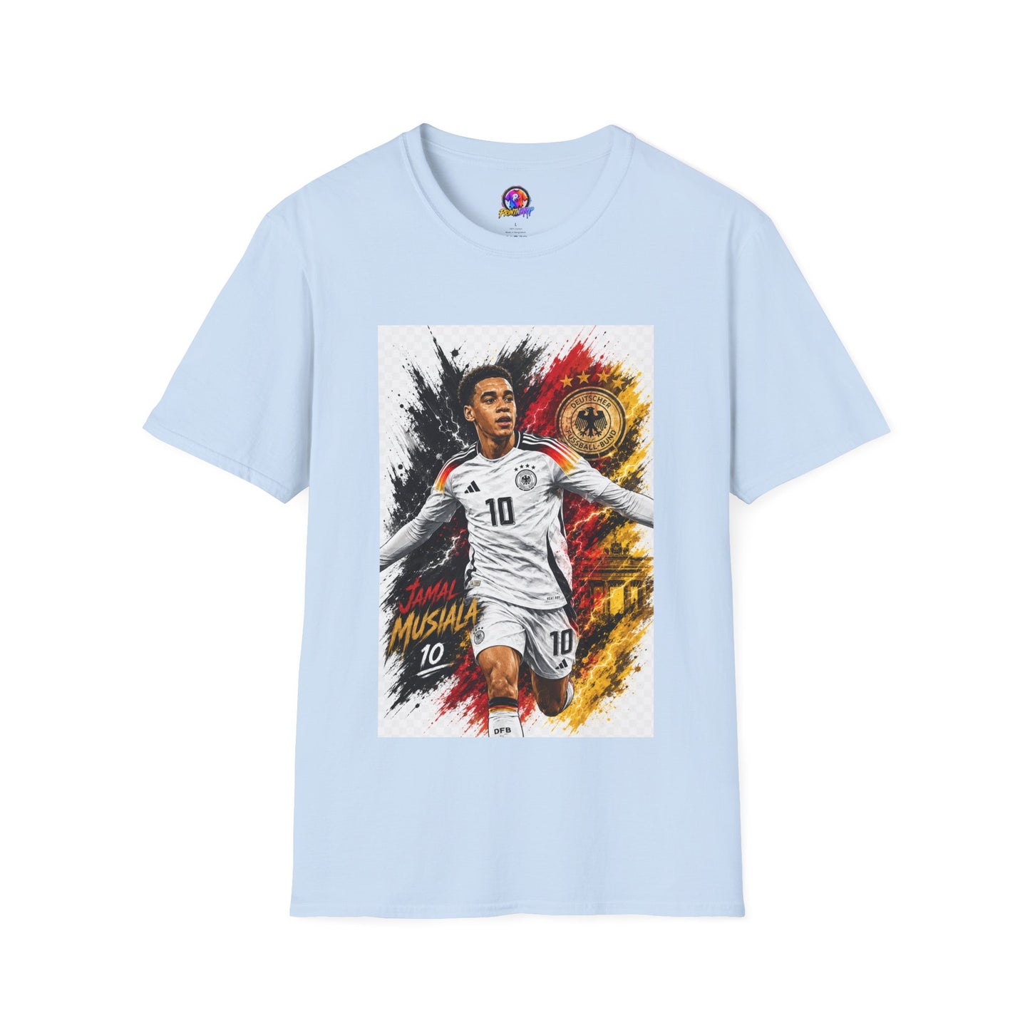 Germany Soccer Player Graphic T-Shirt — Jamal Musiala Germany Jersey Design