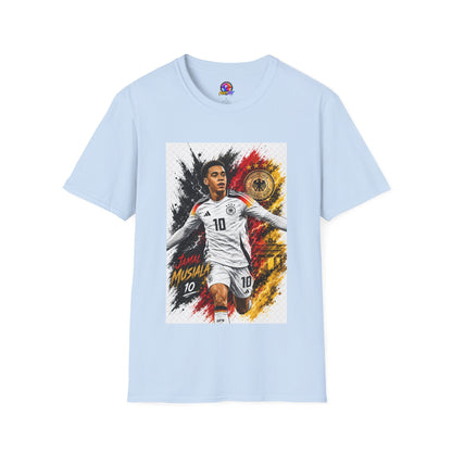 Germany Soccer Player Graphic T-Shirt — Jamal Musiala Germany Jersey Design