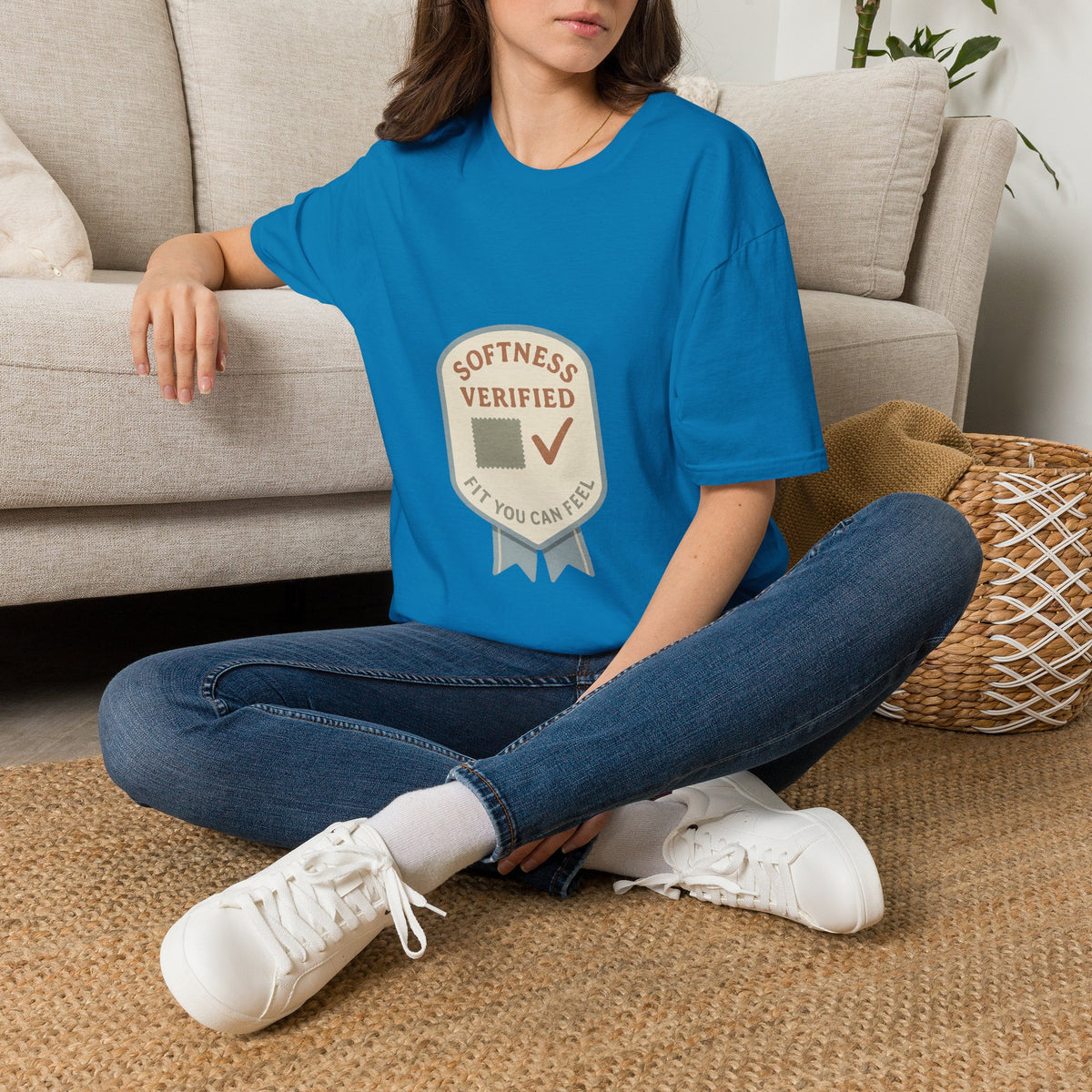 Softness Verified Badge T-Shirt — Cozy Comfort Graphic Tee - Trending Now - October 2026