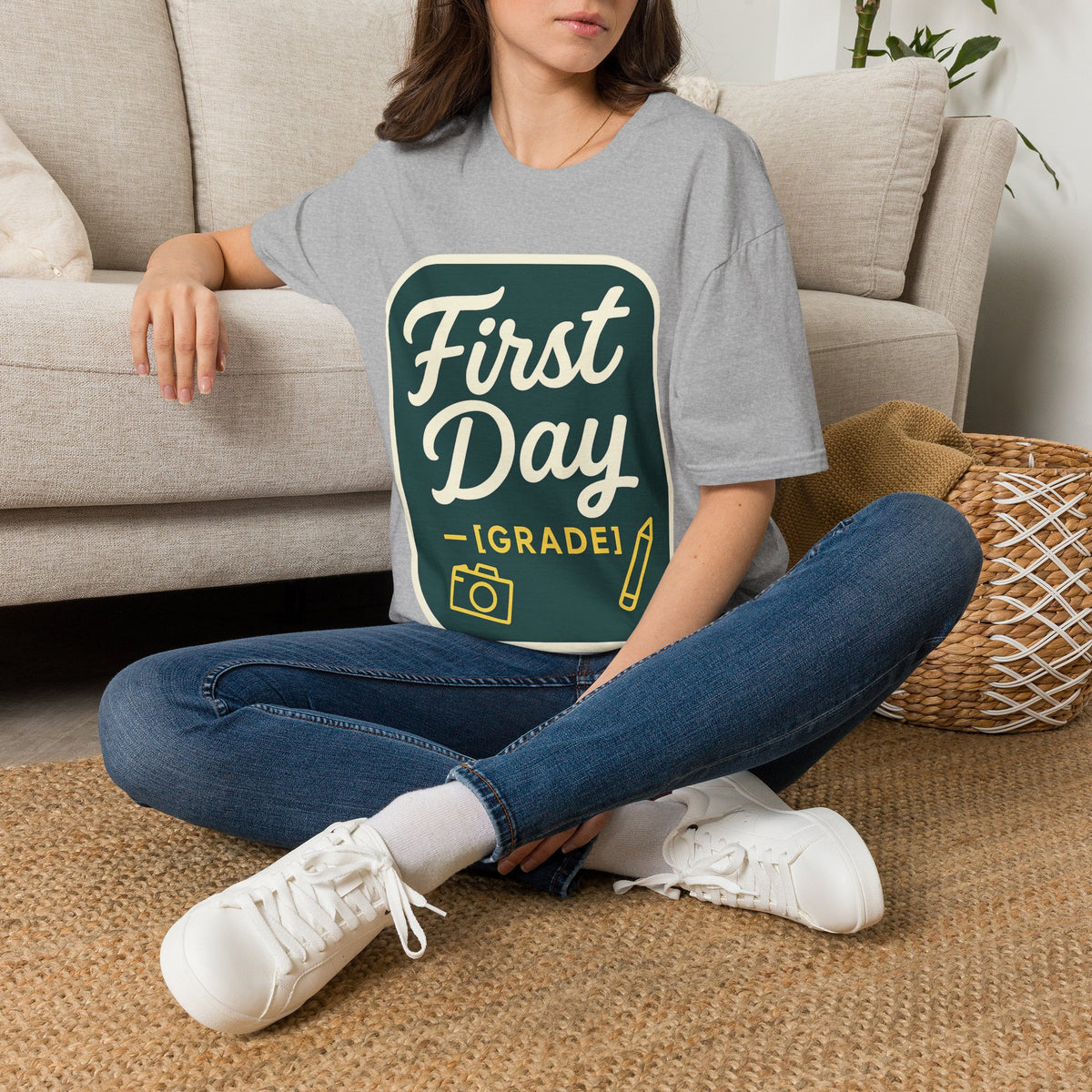 First Day T-Shirt — Retro "First Day (Grade 1)" Back-to-School Tee - Trending Now - August 2026