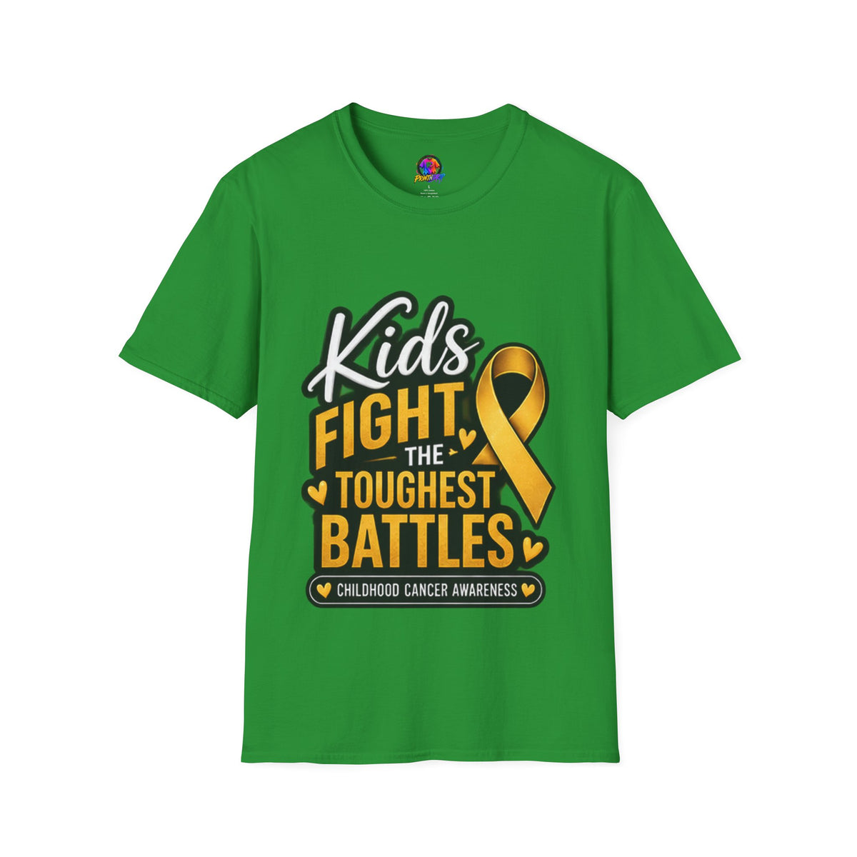 Kids Fight the Toughest Battles Childhood Cancer Awareness T-Shirt