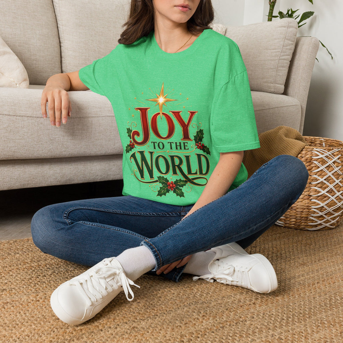 Joy to the World T-Shirt — Festive Christmas Holiday Tee