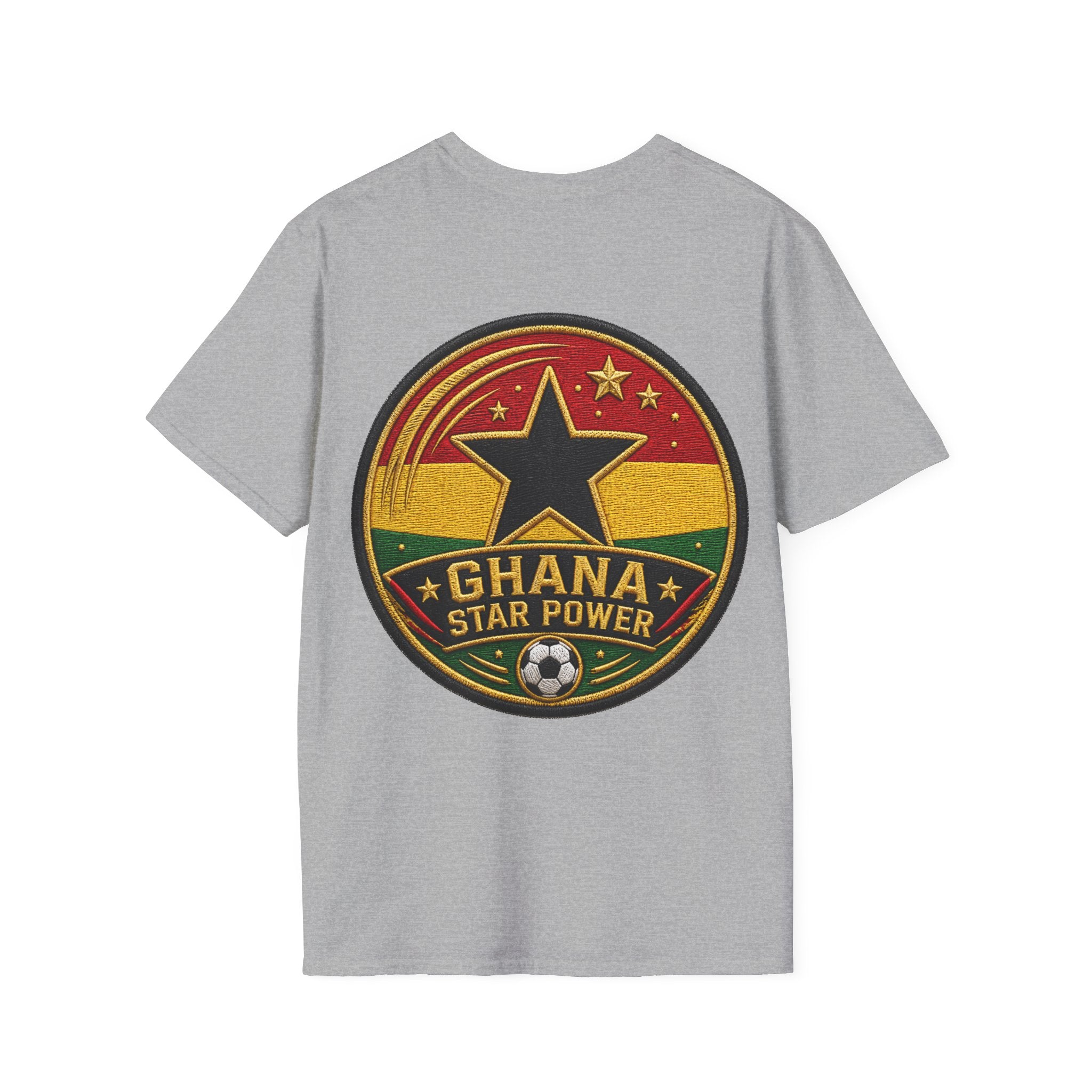 Ghana Star Power Soccer T-Shirt — Afro Football Fan Tee - Ghana T-Shirt