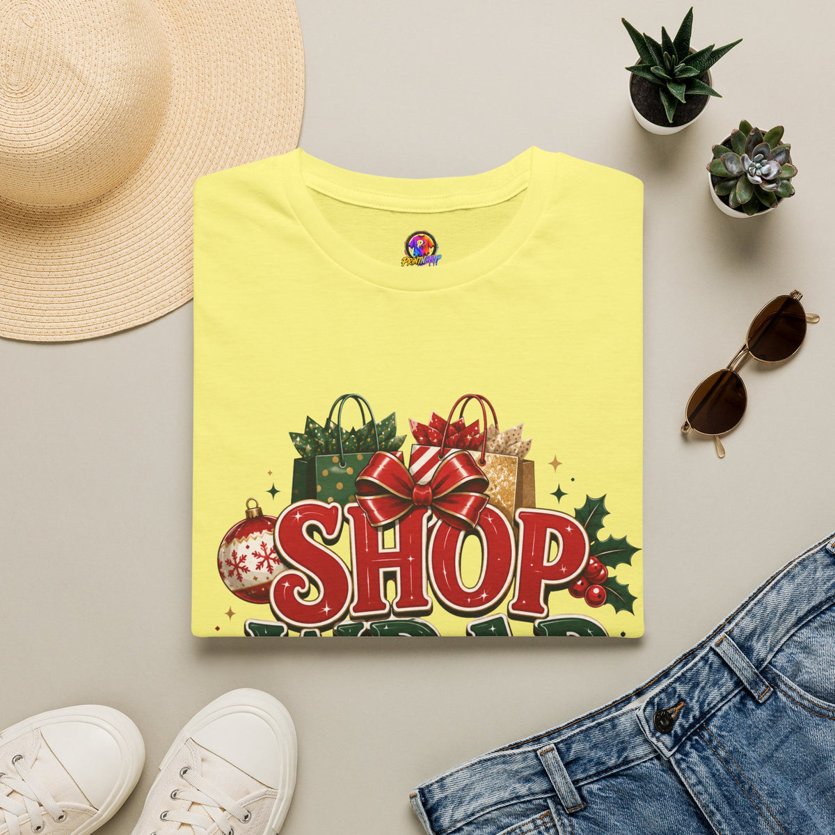 Christmas 'Shop Wrap Repeat' T-Shirt