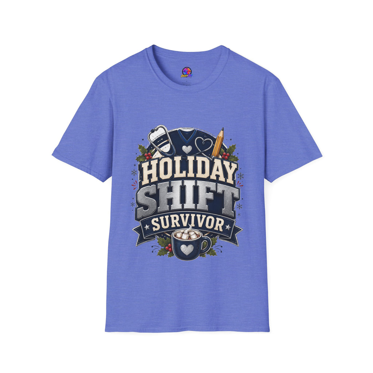 Holiday Shift Survivor T-Shirt — Nurse & Healthcare Worker Gift