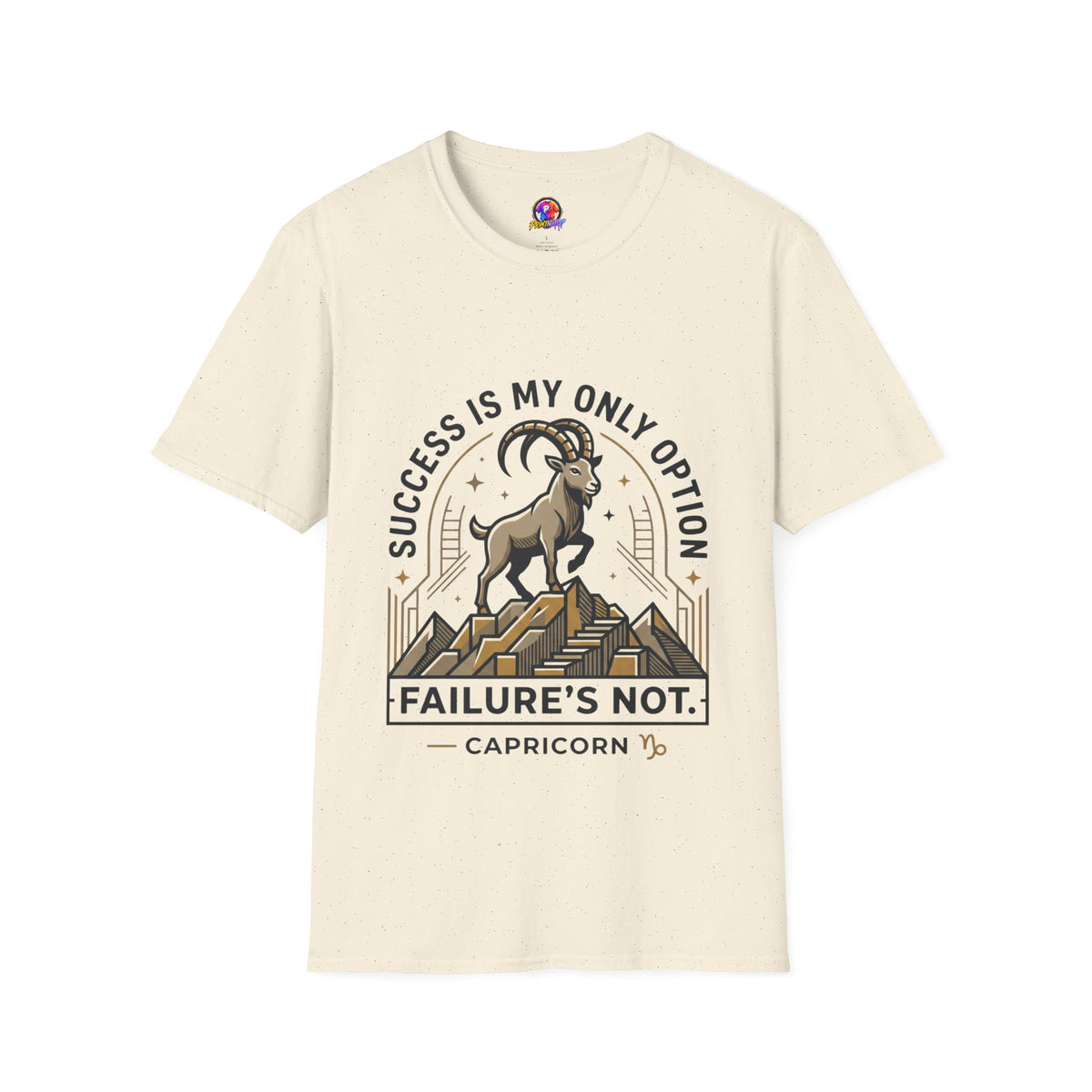 Capricorn Goat T-Shirt — "Success Is My Only Option" Motivational Zodiac Tee