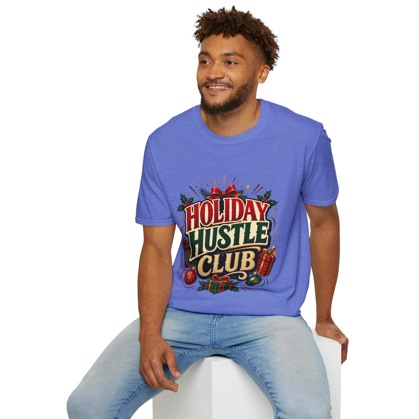 Holiday Hustle Club T-Shirt — Funny Christmas Graphic Tee
