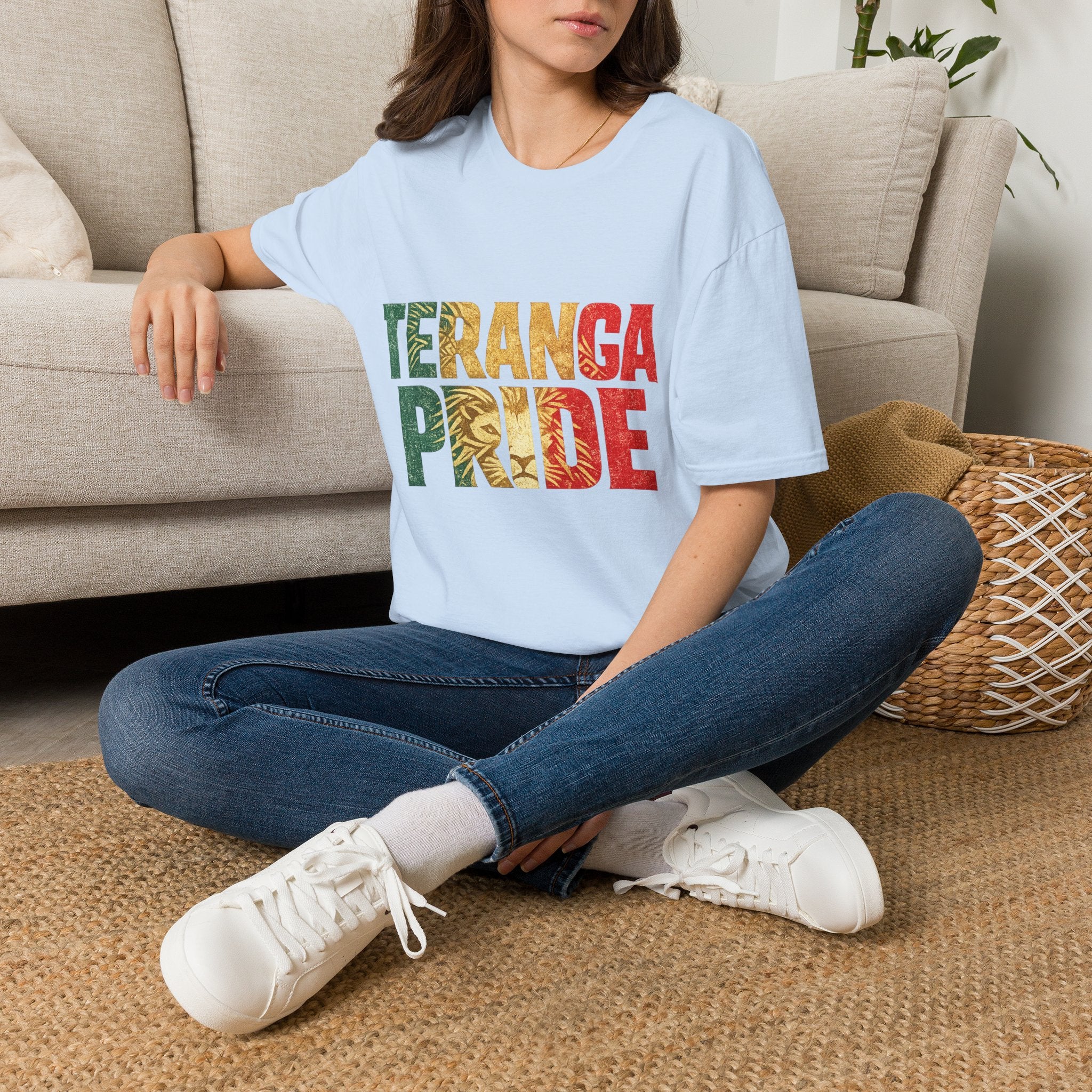Senegal Teranga Pride T-Shirt — Senegal Flag Colors & Lion Graphic