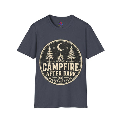 Campfire After Dark Tee — Vintage Wilderness Camping T-Shirt