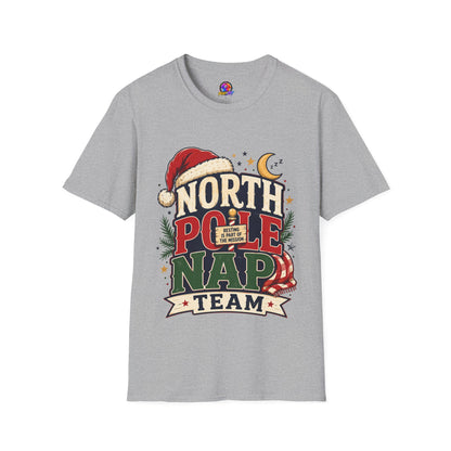 North Pole Nap Team T-Shirt — Funny Christmas Sleepy Holiday Tee