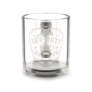 Off Duty Dad Club Glass Mug — 10oz Double-Walled Coffee Cup for Dads Milo Bailey Dog Dad Mom  Glass Mug 10 oz