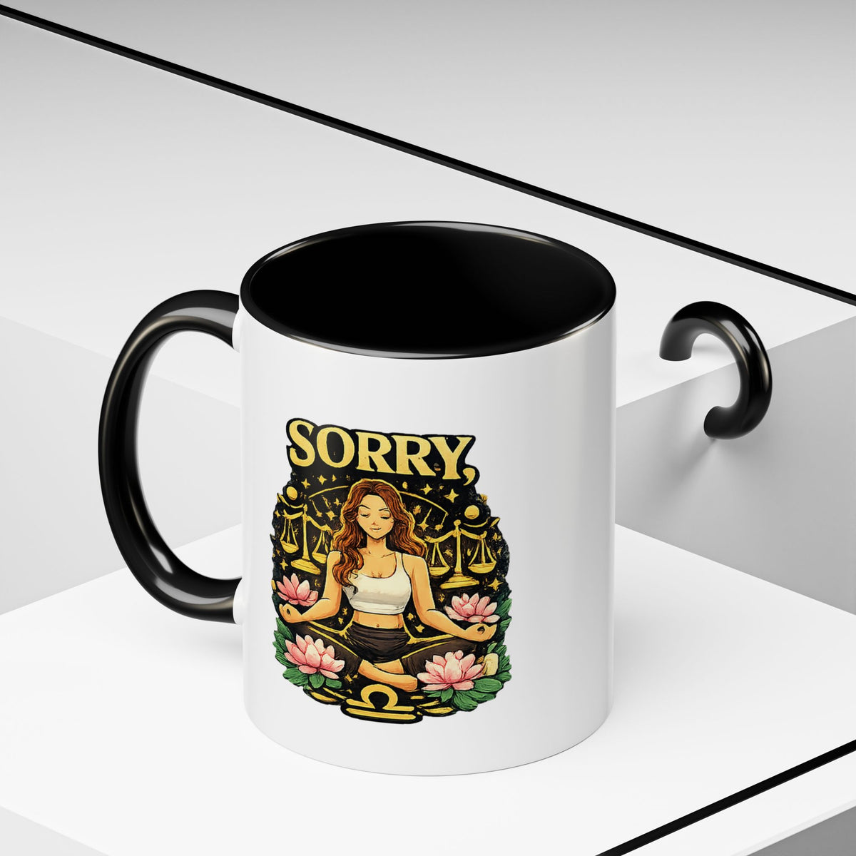 Libra Zodiac Accent Coffee Mug