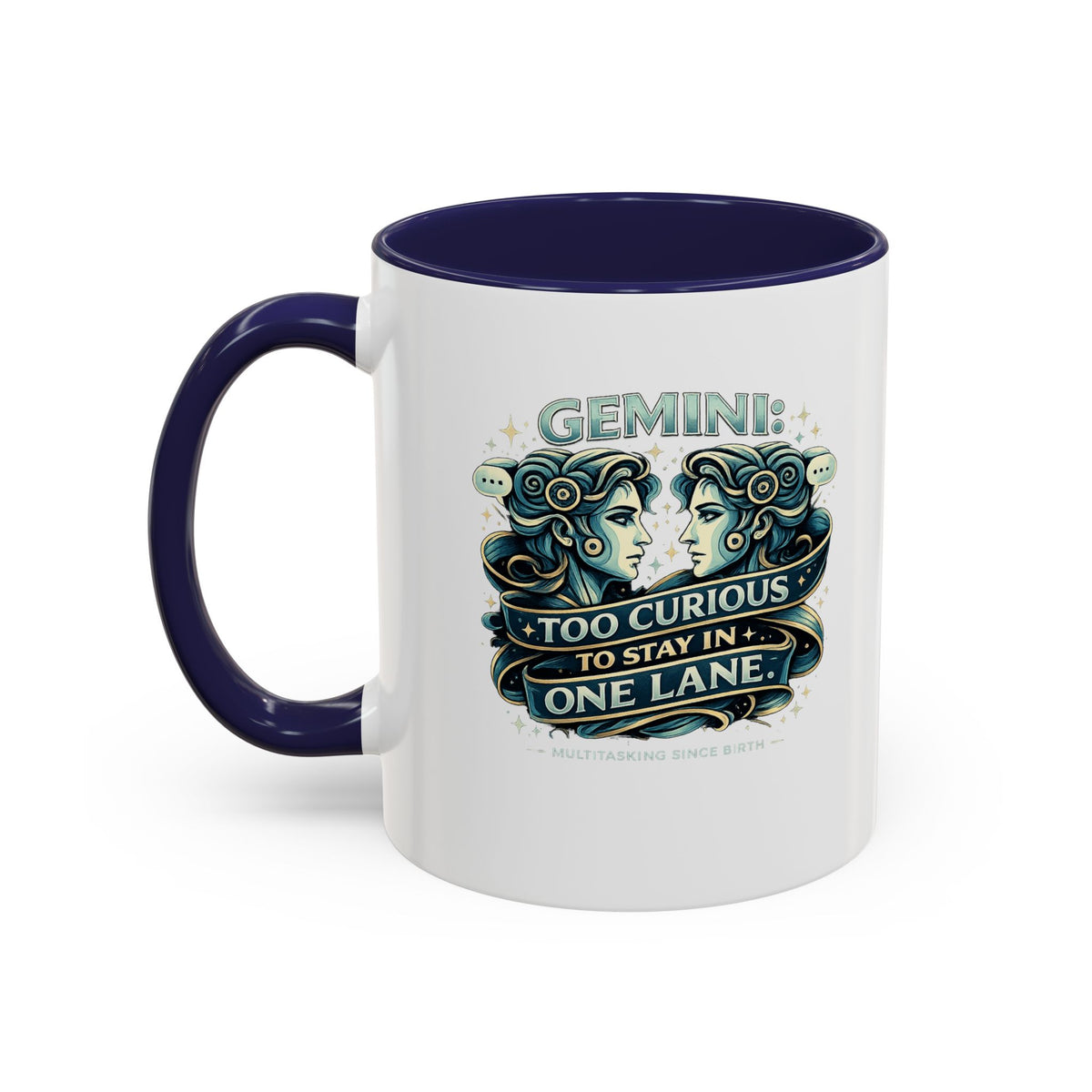 Zodiac Gemini Accent Coffee Mug