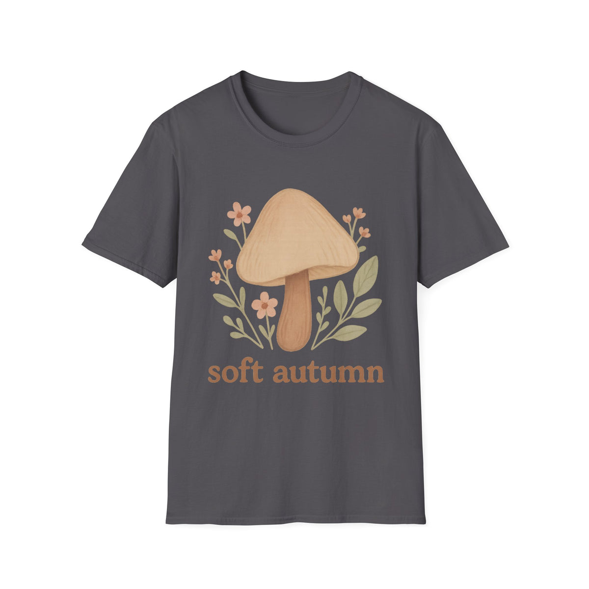 Mushroom Graphic T-Shirt — 'soft autumn' Cozy Nature Tee - Trending Now - September 2026