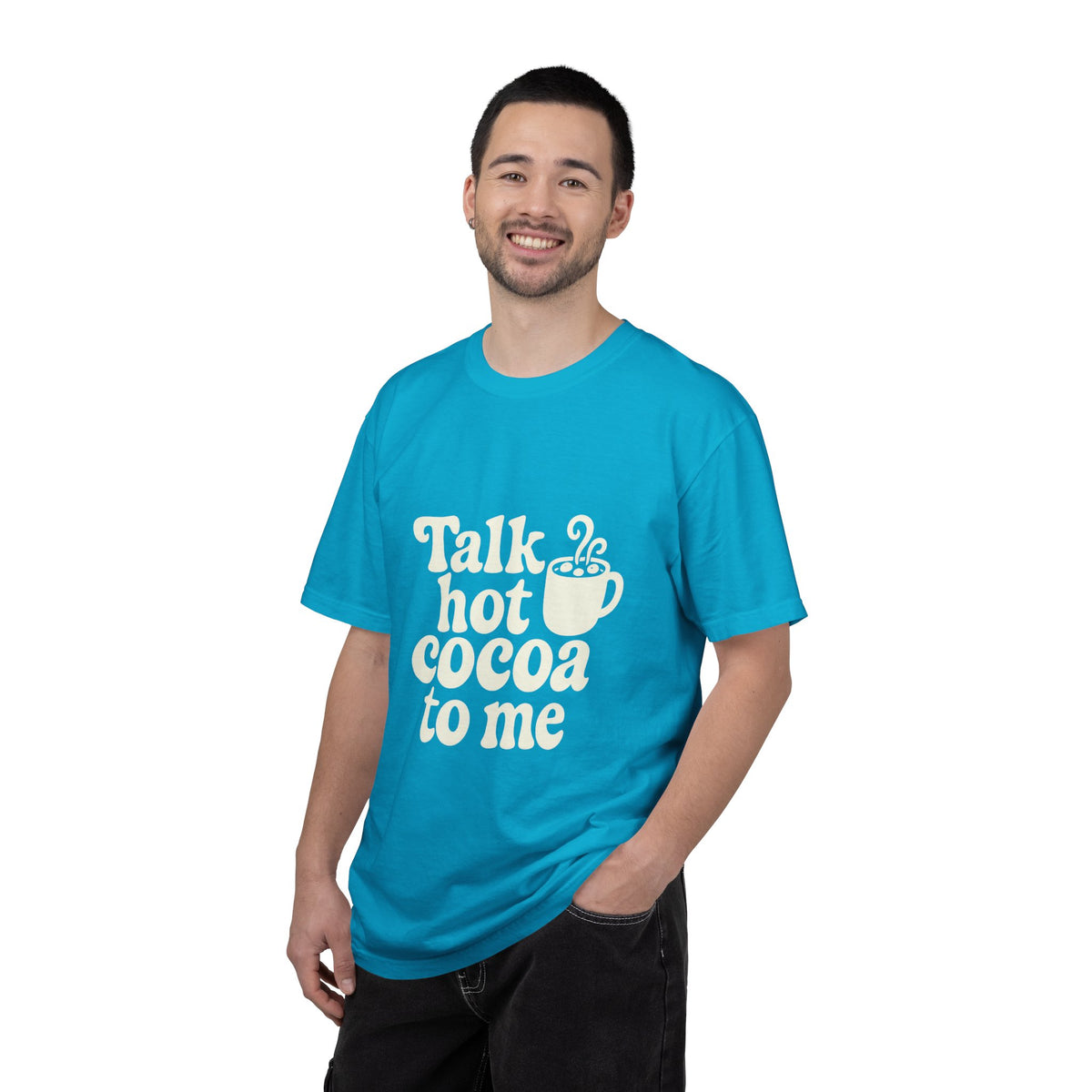 Talk Hot Cocoa To Me Tee - Funny Winter Mug Graphic T-Shirt - Trending Now - October 2026