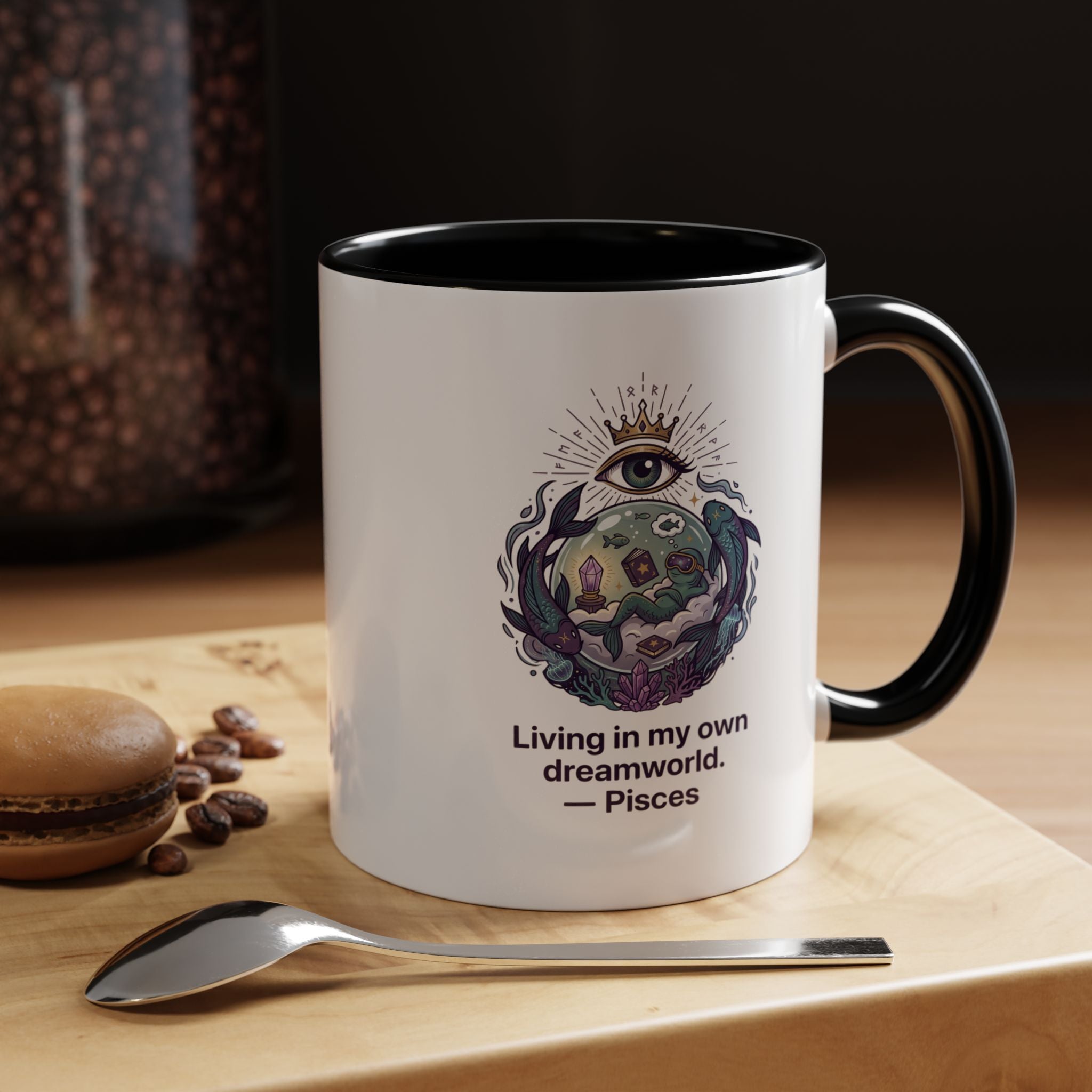 Pisces Coffee Mug — Living in My Own Dreamworld Accent Mug
