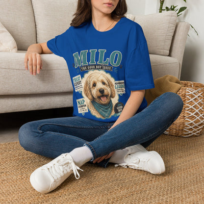 Milo "The Good Boy Issue" Dog Portrait T-Shirt