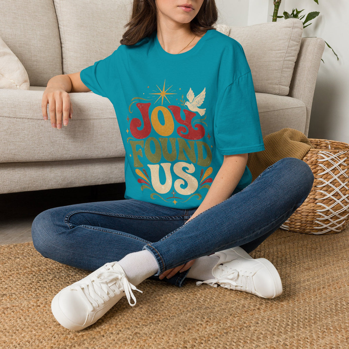 Joy Found Us T‑Shirt — Retro Christmas Holiday Graphic Tee