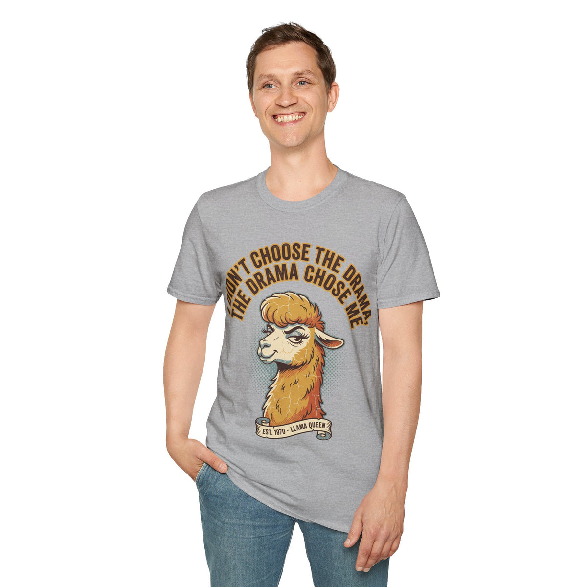 Sheep Graphic T‑Shirt — "I Don't Choose the Drama, the Drama Chooses Me" - Trending Now - September 2026