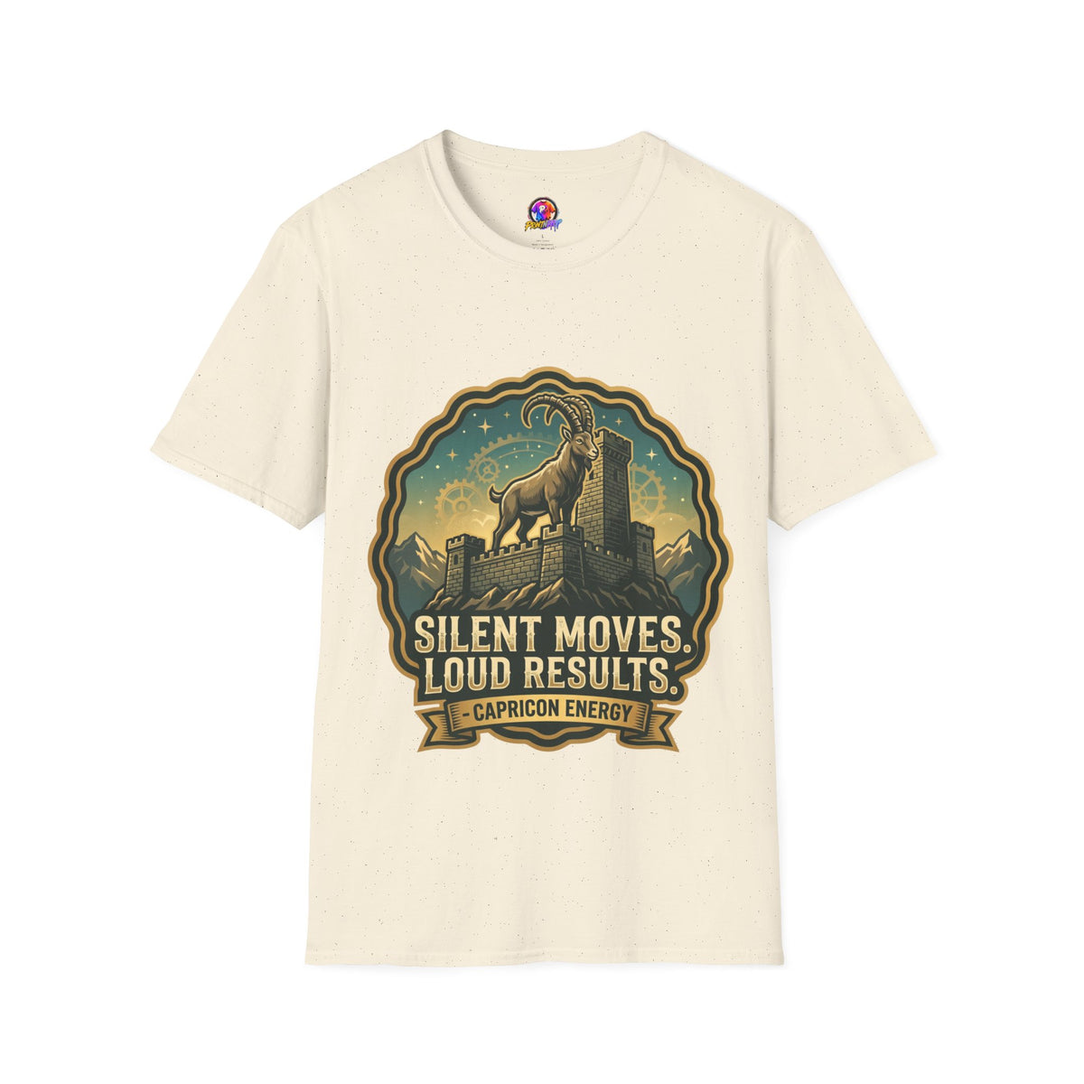 Capricorn Energy T-Shirt — "Silent Moves, Loud Results" Zodiac Tee