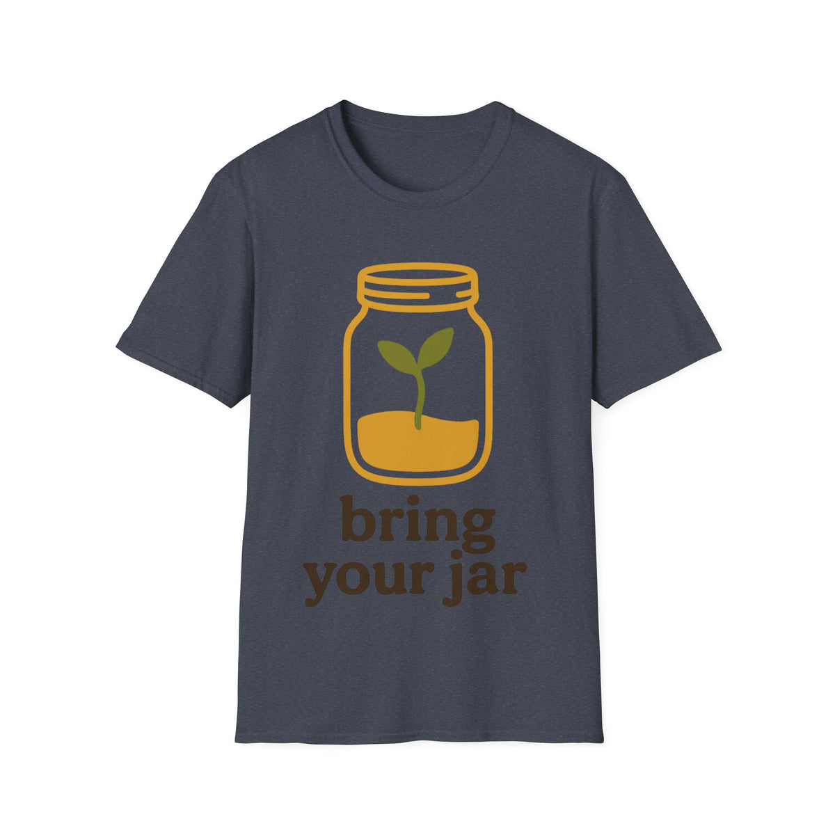 "Bring Your Jar" Zero Waste Eco Friendly Tee - Minimalist Sustainable Mason Jar White T-Shirt - Trending Now - September 2026