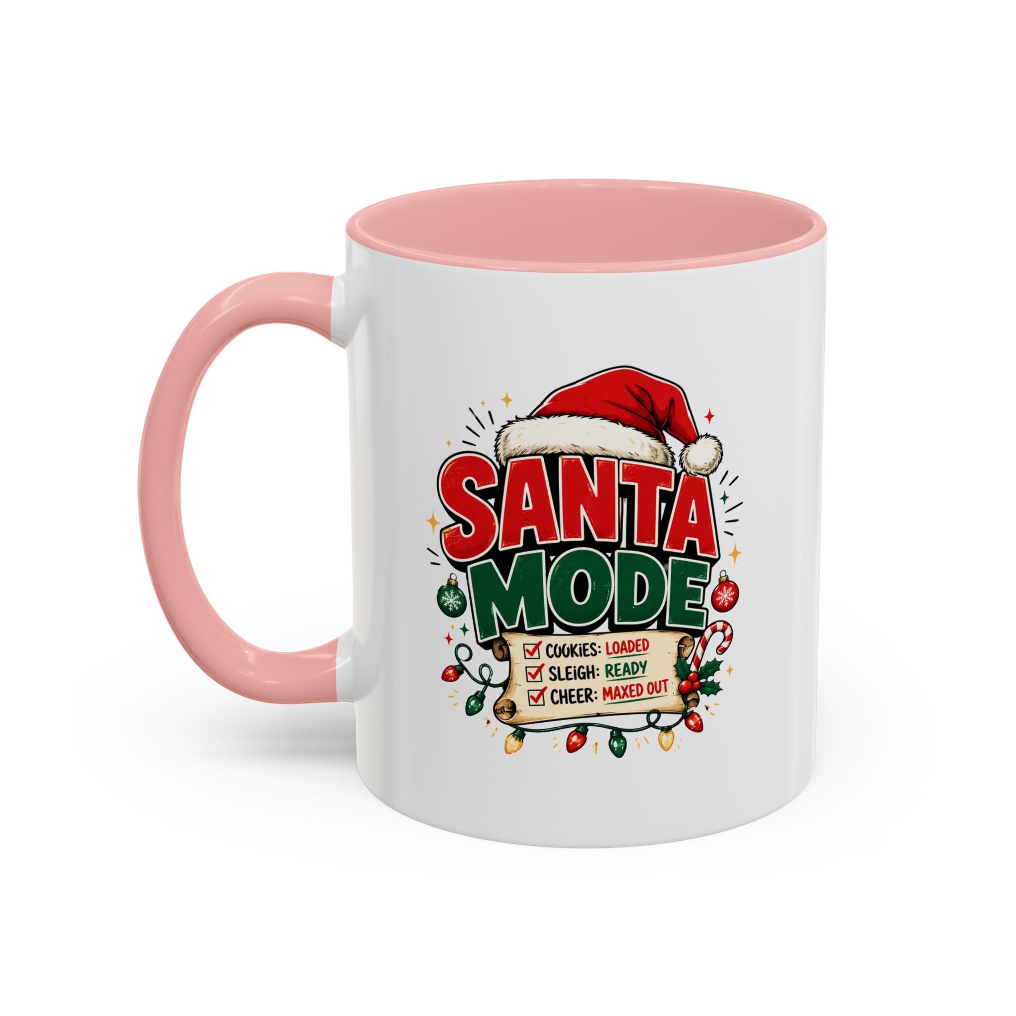 Santa Mode Coffee Mug — Christmas Holiday Accent Mug