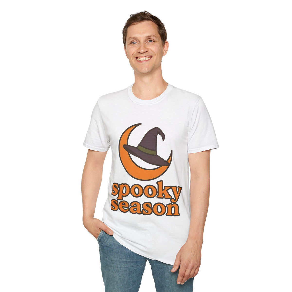 Spooky Season T-Shirt — Witch Hat & Moon Halloween Tee - Trending Now - August 2026