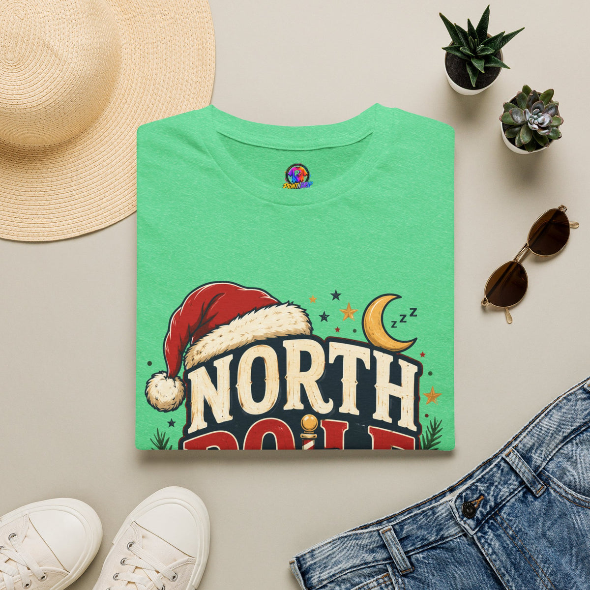 North Pole Nap Team T-Shirt — Funny Christmas Sleepy Holiday Tee