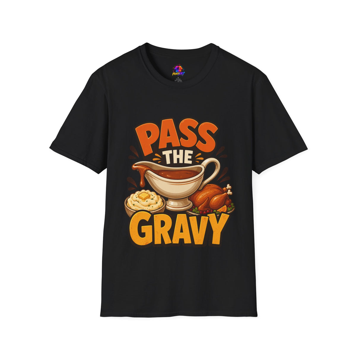Thanksgiving T-Shirt Pass the Gravy T-Shirt — Funny Thanksgiving Turkey Dinner Tee
