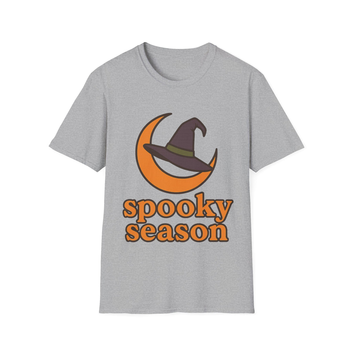 Spooky Season T-Shirt — Witch Hat & Moon Halloween Tee - Trending Now - August 2026